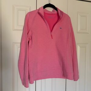 Vineyard Vines Pink Quarter-Zip Pullover